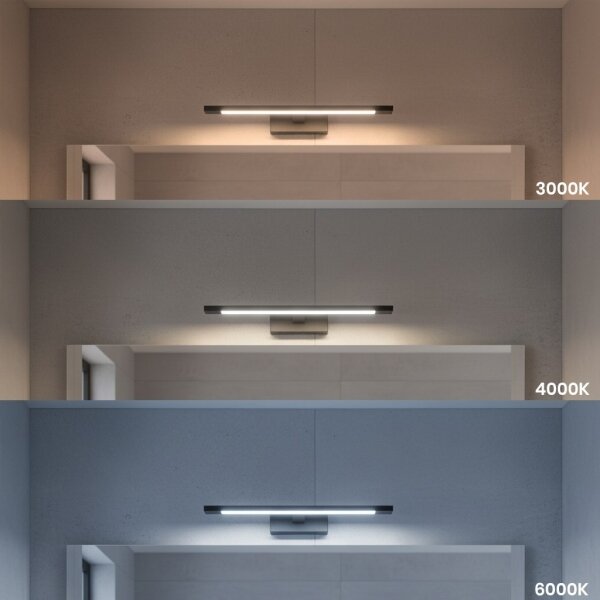 LED осветление за огледало за баня KLIMT LED/8W/230V 3000/4000/6000K 40 см IP44 черно