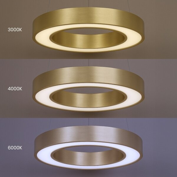 LED полилей на кабел UNION LED/40W/230V 3000/4000/6500K Ø 40 см златист