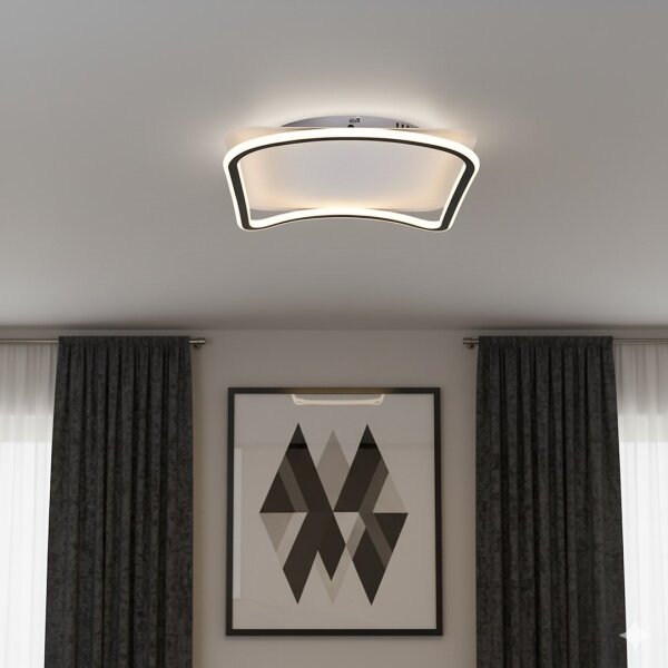 LED плафон CALI LED/30W/230V 40x40 cm черен