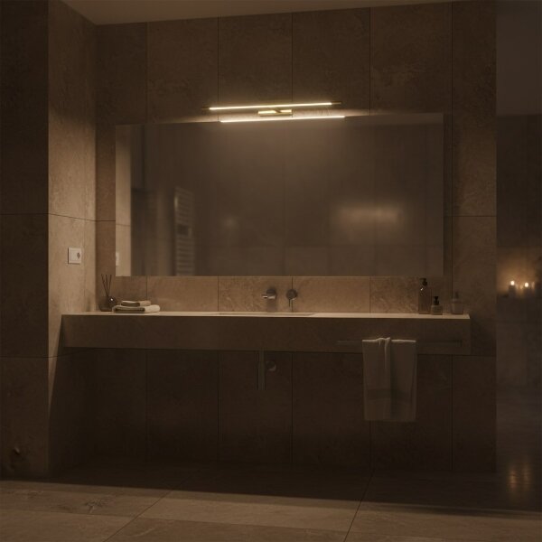 LED осветление за огледало за баня KLIMT LED/12W/230V 3000/4000/6000K 60 cm IP44 златисто