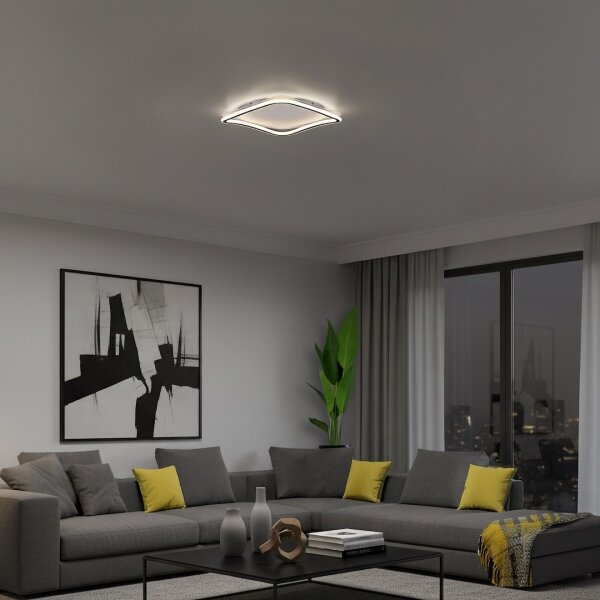 LED плафон CALI LED/30W/230V 40x40 cm черен