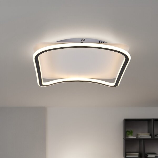 LED плафон CALI LED/30W/230V 40x40 cm черен