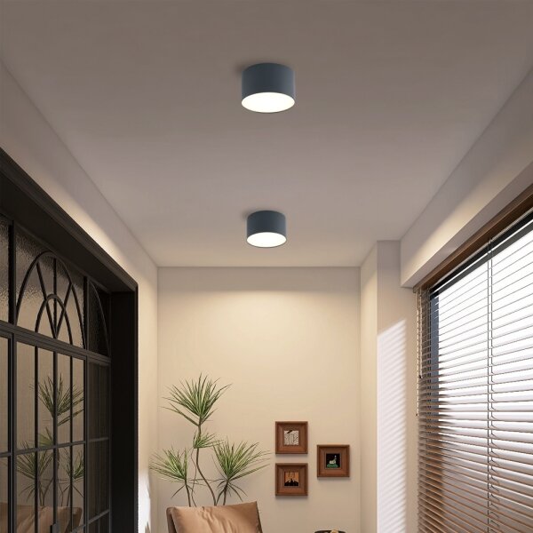 Brilagi - LED таванно осветително тяло за баня FORIS LED/9W/230V Ø 9 см антрацит IP44