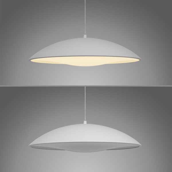 Schöner Wohnen 14606-16 - димируема LED висяща лампа на кабел LENTE LED/17W/230V Ø40 см бяла