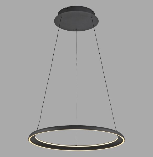 Schöner Wohnen 15570-18-LED, димируема висяща лампа на кабел QUILLO LED/36W/230V Ø60 см, черна