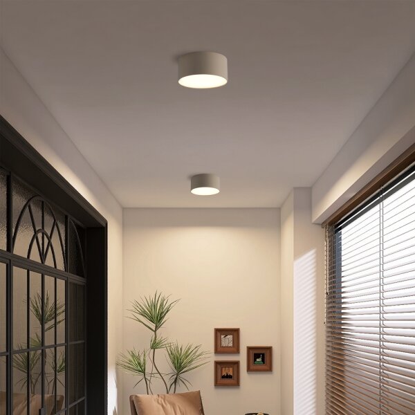 Brilagi - LED таванен плафон за баня FORIS LED/14W/230V Ø 12 cm бежов IP44