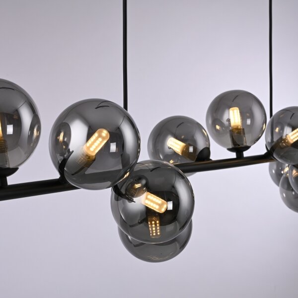 Schöner Wohnen 14504-18 - LED полилей на кабел DUBAI 13xG9/3W/230V черен/опушен