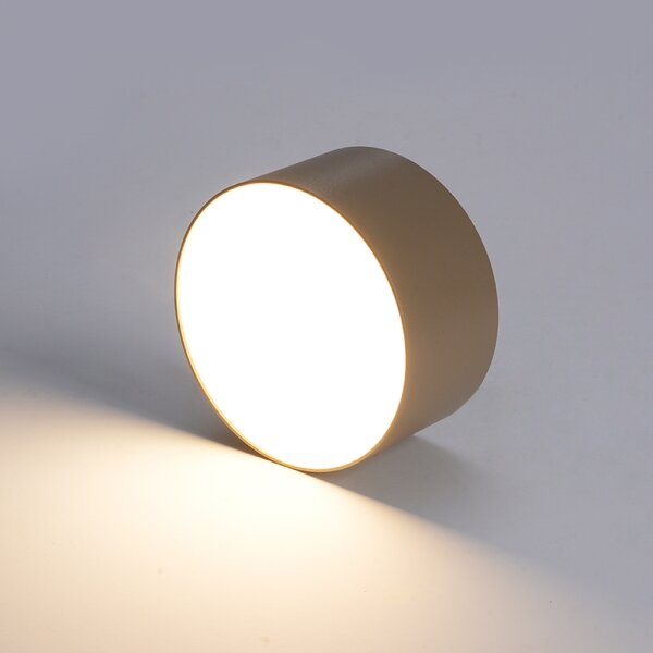 Brilagi - LED таванен плафон за баня FORIS LED/14W/230V Ø 12 cm бежов IP44