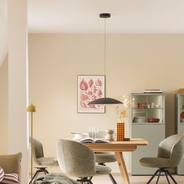 Schöner Wohnen 14606-18-LED димируем полилей на кабел LENTE LED/17W/230V Ø40 см черен