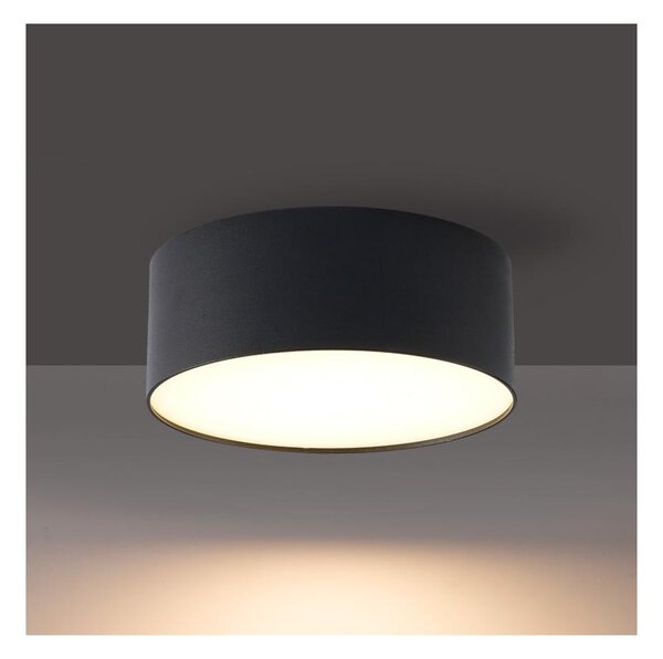 Brilagi - LED таванно осветително тяло за баня FORIS LED/14W/230V Ø 12 см черно IP44