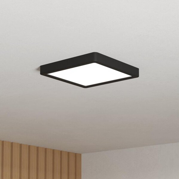 Eglo 901329 - LED таванно осветително тяло за баня FUEVA LED/10,5W/230V 22x22cm IP44 черен