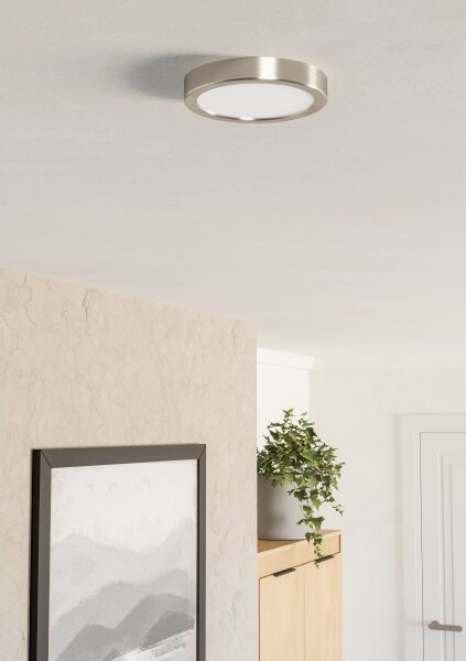Eglo 901315-LED Плафон FUEVA LED/7,5W/230V 2700/4000/6500K диам. 16,6 cm хром