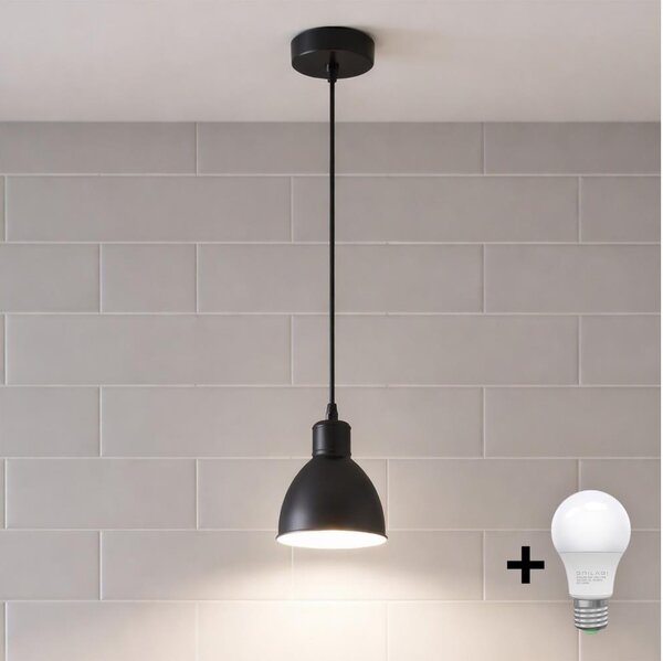 Brilagi - LED полилей на кабел RIDDY 1xE27/60W/230V черен