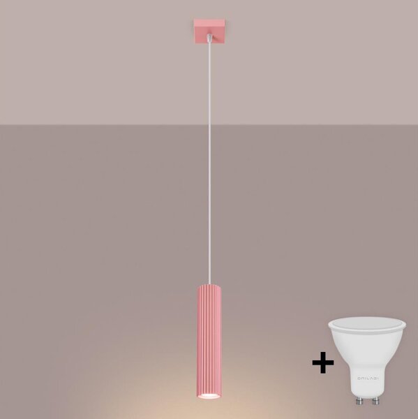Brilagi - LED полилей на кабел CRESTO 1xGU10/10W/230V розов