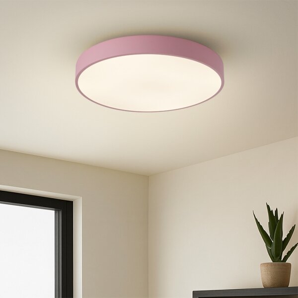 Brilagi - Димируем LED таванен плафон POOL LED/48W/230V 3000-6000K 40 cm розов + дистанционно управление