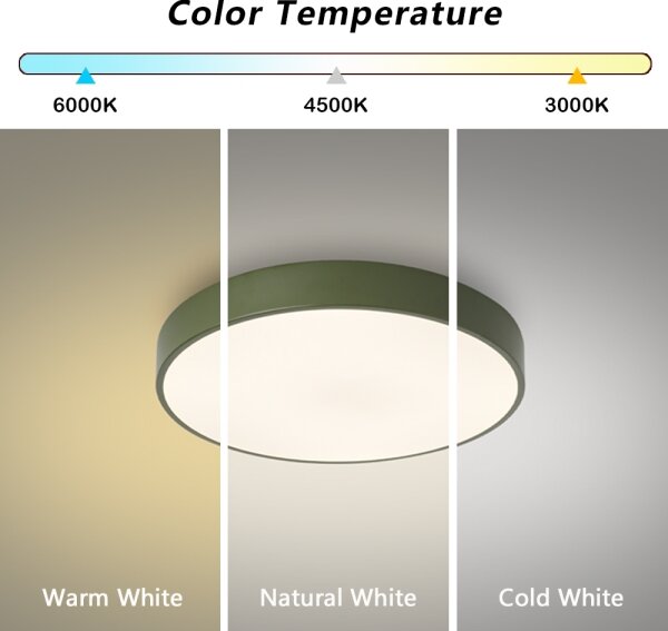Brilagi - LED плафон с възможност за димиране POOL LED/48W/230V 3000-6000K 40 см зелен + дистанционно управление