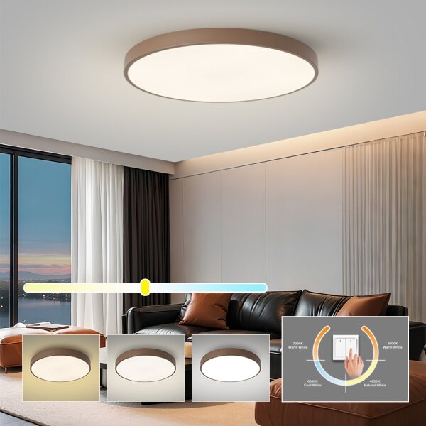 Brilagi - LED таванно осветително тяло POOL LED/100W/230V 3000/4000/6000K 80 см кафяво