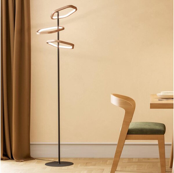 Eglo 390509 - LED димируема подова лампа ESTRELLA LED/20W/230V месинг