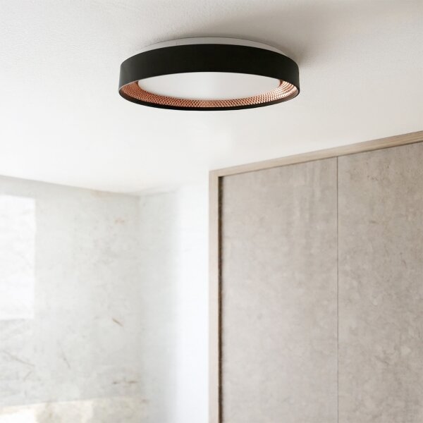 Brilagi - LED димируемо таванно осветително тяло WALDO LED/48W/230V Ø 40 см черно/златно+ДУ