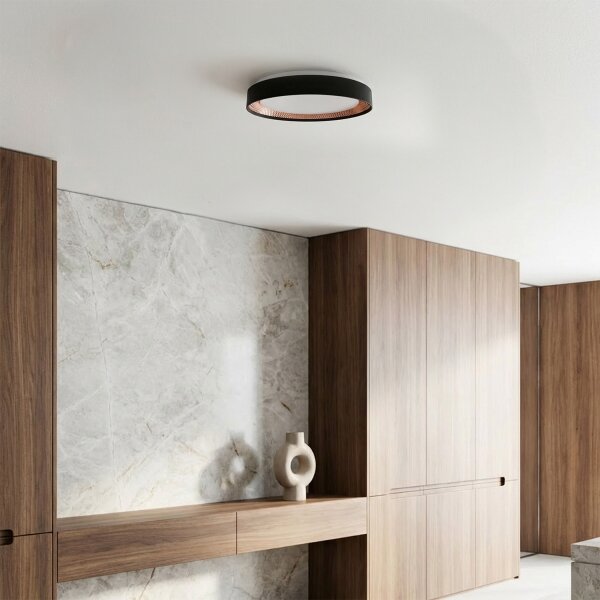Brilagi - LED димируемо таванно осветително тяло WALDO LED/48W/230V Ø 40 см черно/златно+ДУ