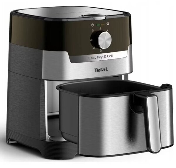 Фритюрник с горещ въздух Tefal EY501D15, 4.2 л. вместимост, фунцкия грил, 60-минутен таймер, 1400W