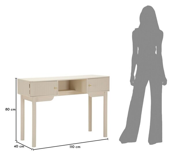 Тоалетка от масивен бор 40x110 cm Shy – Mauro Ferretti