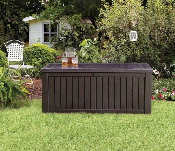 Кафява градинска кутия ROCKWOOD 570 L