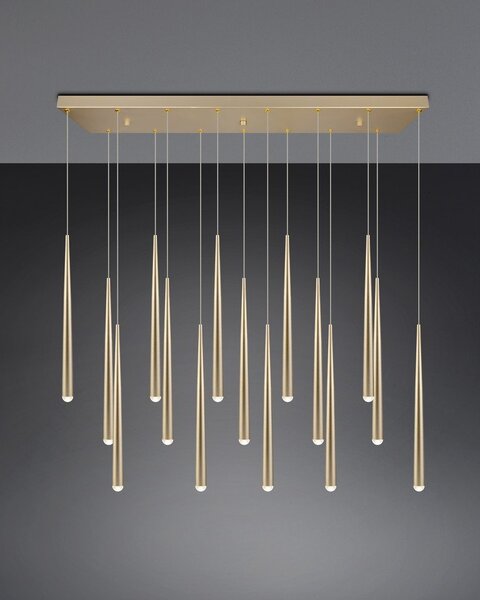 LED висящо осветително тяло в златист цвят Cala – Trio Select