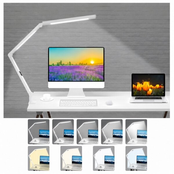 Brilagi-LED Димируема сензорна настолна лампа VARIO LED/12W/230V 3000-6500K бяла