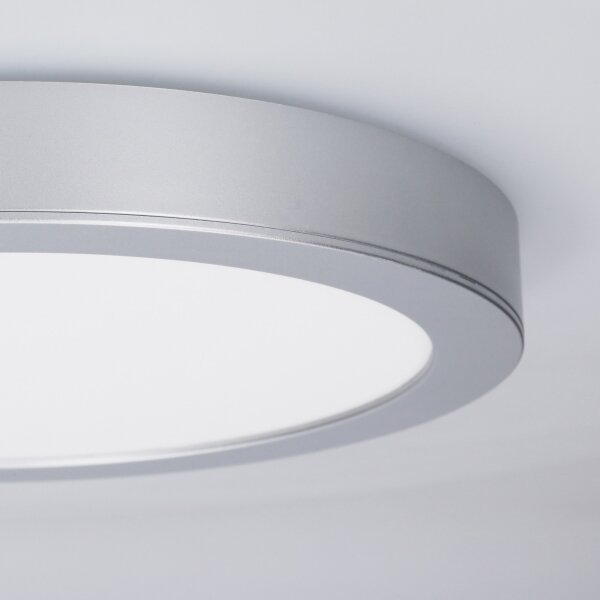 Solight WD242-S - LED панел 2 в 1, 18 W/230 V, 3000/4000/6000 K, Ø 22,5 см, IP54, сребрист