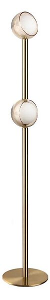 Ideal Lux - LED подова лампа BLOOM 2xLED/5,5W/230V CRI 90 златна/димно-бежова