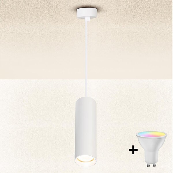 Brilagi - LED димируем полилей на кабел SELE 1xGU10/4,8W/230V бял