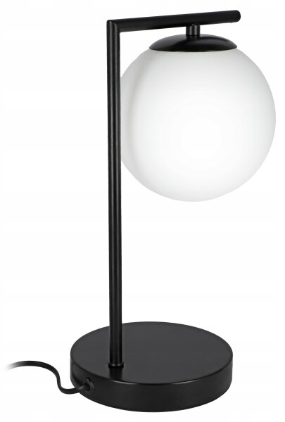 Настолна лампа 1xE27/40W/230V черна/бяла