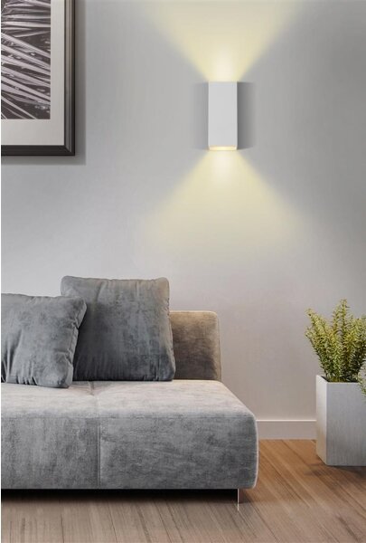 Searchlight 24126WH - Стенно осветително тяло DON 2xGU10/10W/230V бяло