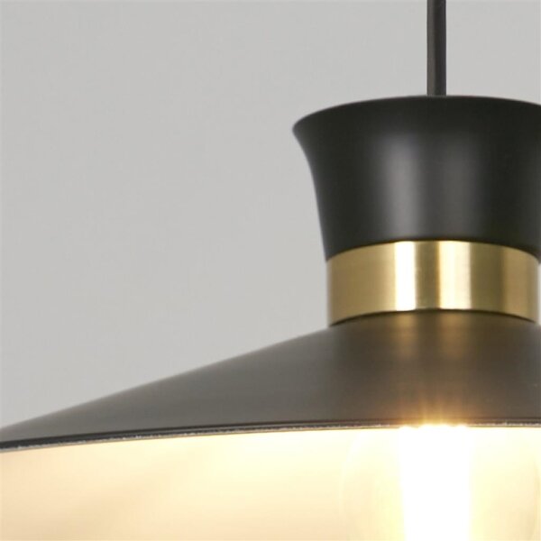 Searchlight 601891BK - Подвесен полилей BALHAM на кабел, 1x E27, 60W, 230V