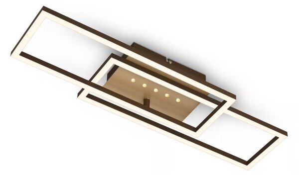 Brilo - Димируем LED таванен плафон LED/30W/230V 3000K кафяв
