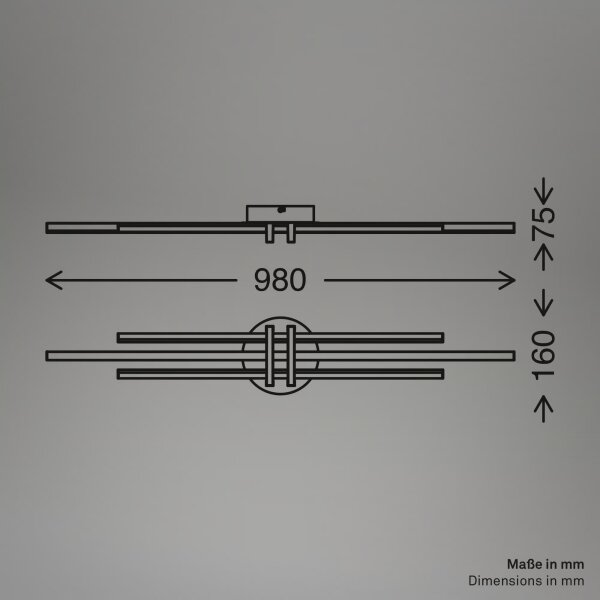 Brilo - LED таванно осветително тяло TINKA LED/30W/230V 3000K медно