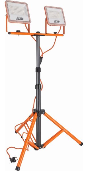 LED прожектор със стойка 2xLED/50W/230V 4500K IP65 оранжев
