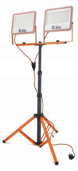 LED прожектор със стойка 2xLED/100W/230V 4500K IP65 оранжев
