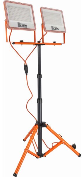 LED прожектор със стойка 2xLED/100W/230V 4500K IP65 оранжев