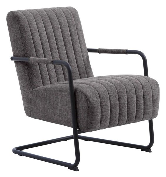 Тъмносиво кресло Trout – Unique Furniture