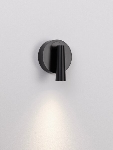 Матово черно алуминиев LED прожектор с огъваща се структура 7x10 cm Tico – Nova Luce