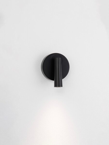 Матово черно алуминиев LED прожектор с огъваща се структура 7x10 cm Tico – Nova Luce