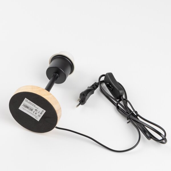 Brilagi - Настолна лампа NUBILA WOOD 1xE27/25W/230V дъб/зелен