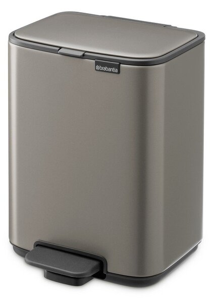 Сиво стоманено кошче за боклук с педал 4 l Bo – Brabantia