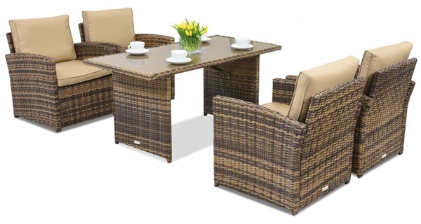 Градински мебели Monaco Premium 4 Garden Point кафяв