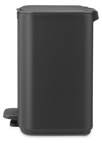 Тъмносиво стоманено кошче за боклук с педал 7 l Bo – Brabantia