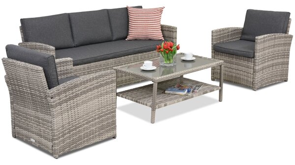 Градински мебели Monaco Coffee 5 Garden Point светло сиво