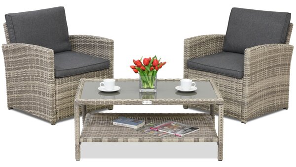 Градински мебели Monaco Terrace Garden Point светло сиво