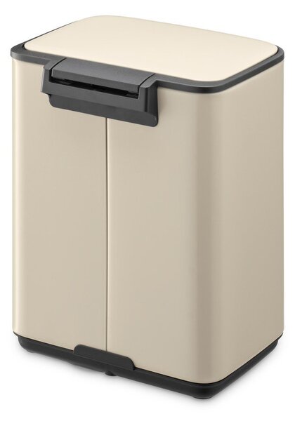 Бежово стоманено кошче за боклук с педал 4 l Bo – Brabantia